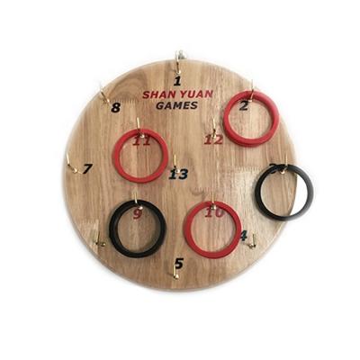 China Garden Giant Wooden Wooden Target Round Ring Toss Game for Kids Toys Outdoor Rings Rings Set Game for sale