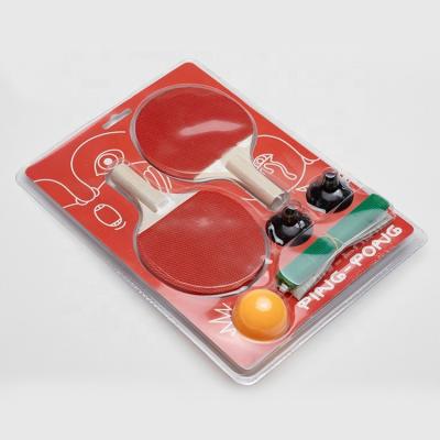 China Professional High Quality Wooden +Rubber+Sponge Table Tennis Racket, Ping Pong Balls Ping Pong Paddle With Bag for sale