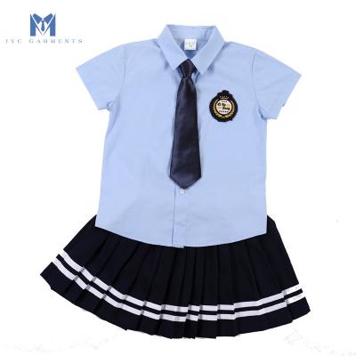 China School Kindergarten Summer College Short Sleeve Shirts 2020 Custom New British School Uniforms Uniforms for sale