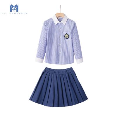 China School Style British Cotton Shirt Kindergarten School Student Two-piece Uniform For Primary for sale