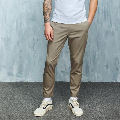 China Anti-pilling new design casual men's formal pant designs ninth check skinny men's pants for sale