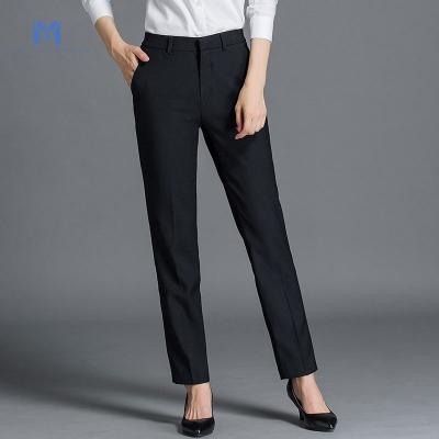 China Anti-wrinkle women's suit pants ankle-tied pants women's suit pants swap slim fit business pants black business pants for sale