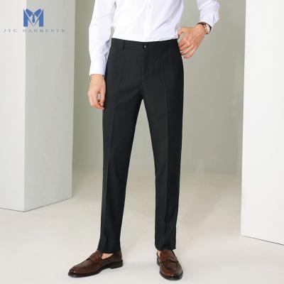 China Plus Size Anti-Static Slim Fit Formal Black Men's Office Gray Blue Formal Pants For Men for sale