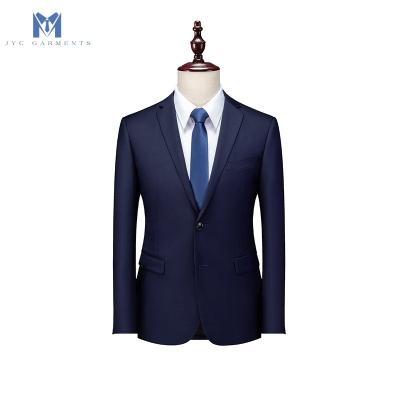 China Slim Gray Black Navy Blue Men's Slim Gray Black Men's Slim Fit Anti-Shrink Formal Casual Jacket Anti-Shrink Groom Suit Party Prom Banquet Daily Work Business Wedding Suits for sale