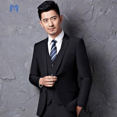 China Wholesale Men's Light Gray Slim Fit Professional Formal Suit Anti-Shrink Western Version Simple Western Customized Jacket Korean Business for sale