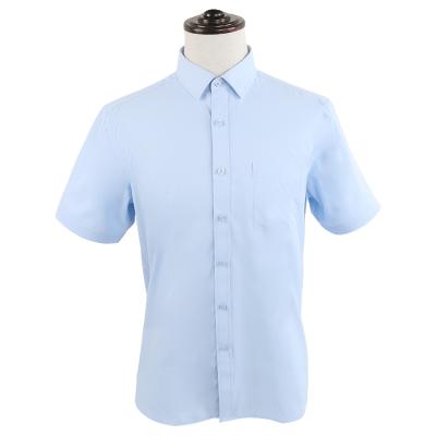 China Brand Loose-Fitting Cotton Shirt Shortsleeve Anti-pilling Business Wear Casual Men With High Quality for sale