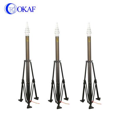 China High Quality 5.8m Telescopic Pneumatic Mast Aluminum Alloy Mast Promotion Special Low Price 5.7m Aluminum Alloy Antenna Pole for sale