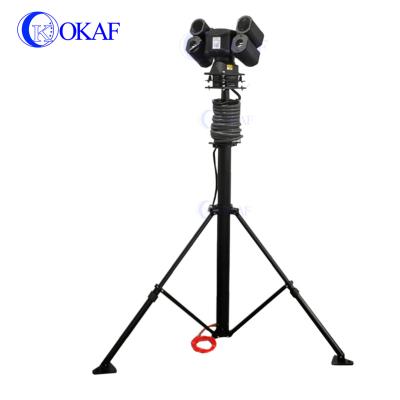 China Applied For Mounting Cameras 5m 6m 8m Telescopic Camera 10m Mast CCTV Antenna Pole Compressor Lifting Pneumatic Telescopic Light Mast for sale