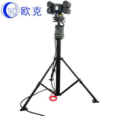 China NIGHT VISION 5 Meter Pneumatic Telescoping Pole 20X PTZ IP Camera Mast Tower With Tripod for sale