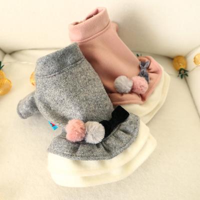 China Wholesale Dog Clothes Fashion Sustainable And Luxury Cute Dog Dress Winter Woolen Clothes for sale