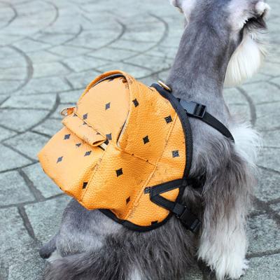 China Sustainable Fashion Luxury Dog Walking Backpack Cats Self Backpack Small Pet Harness Backpack Dog Bag for sale