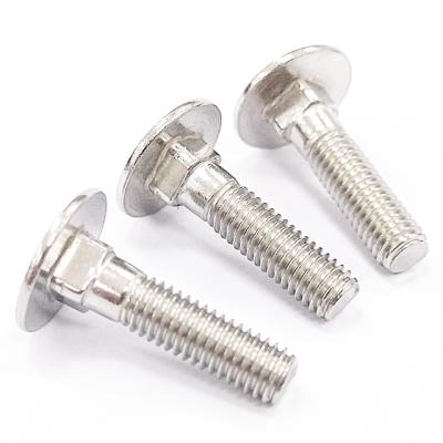 China High Quality Stainless Steel GB14 Compliant Corrosion Resistant Square Neck RoHS Factory Price Stainless Steel Screws Truss Bolts for sale