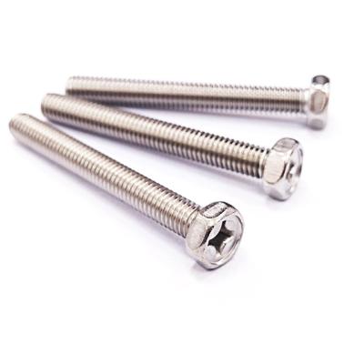 China Stainless Steel GB /T 29.2 Cross Recessed Hexagon Bolts With Indentatio , Cross Recessed Screw Thread Hex Mechanical Bolt for sale