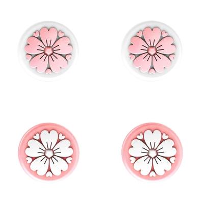 China Beautiful Cute Sakura Best Selling Cute Cherry Blossom Silicone Gamepad Protective Cover Brand New Soft Non-slip Case for sale