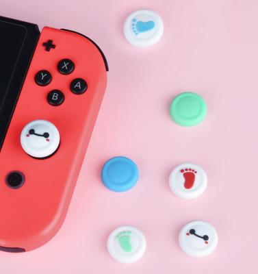 China For Nintendo Switch Baymax Style For Nintendo Switch And NX Lite NS Controller Cover Thumb Stick Grip Cap Skin JoyCon Controller Gamepad Thumbstick Case for sale