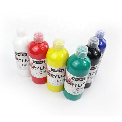 China Nox-toxic water based paint KAMEI 300ml color paints packed in bottles for artist painting for sale