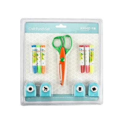 China Widely used hot-selling water craft scissors puncher pen for kids greeting card making for sale