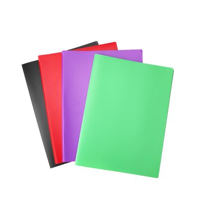 China Durable Plastic A4 Fold With Pocket 30 Page Contract Filing Fold Student Document Office Multipurpose Loose Leaf Book for sale