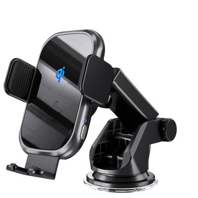 China Mobile Phone 2 in 1 Car Phone Stable Holder with 15W Fast Wireless Charger for sale