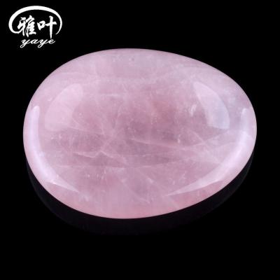 China Wholesale Natural Stone from Europe Rose Quartz Worry Stone Thumb for sale