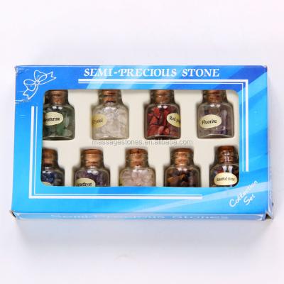 China Europe Natural Semiprecious Tumbled Stone Mini Craft With Bottle For Gifts for sale