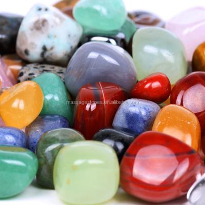 China Wholesale Colorful Big Size Tumbled Polished Stone From India for sale