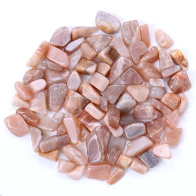 China Small Polished Tumbled Natural Stone Gifts Moonstone Beads for sale