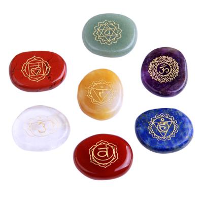 China India Cheap Price Seven Chakra Sets Gemstone Crystal Healing Stones Love Bag Natural Mineral Gift China for sale