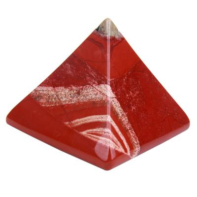 China Europe Jasper Reiki Healing Pyramid Natural Polished Red For Home Decoration for sale