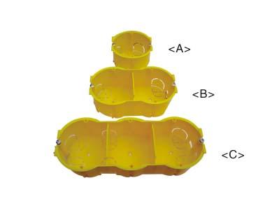 China Yellow single hole dual hole three hole desktop box for sale