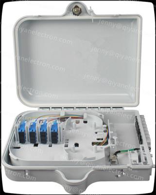 China 1*16 Fiber Optic Splitter Box SC Duplex plastic Fiber Termination Box Outdoor Pole Mount. for sale