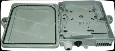 China 12 Core Plastic Optical Terminal Box with PC/ABS ftth splitter fiber optic distribution box for sale