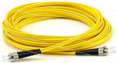 China ST to ST 9/125µm OS2 Simplex/Duplex Single Mode Fiber Optic Patch Cable for sale