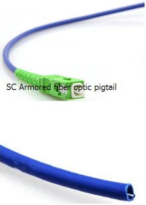 China Armored Fiber Optic Pigtails LC(sc)ST(fc) (UPC/APC) Single-Mode/multimode Simplex/Multimode for sale