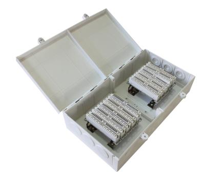 China 100 pair indoor plastic network distribution box for install 10x 237A disconnection strips for sale