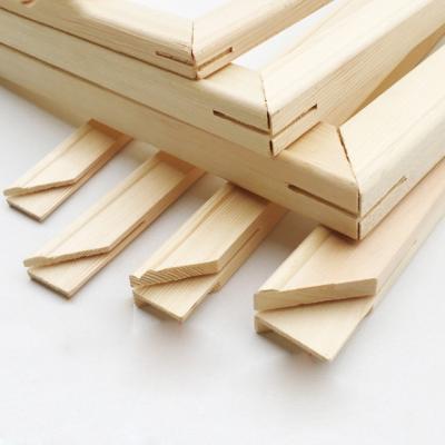 China Inkjet Printing Stretched Wooden Canvas Stretcher Bar For Oil Painting And Canvas Printing Interior Wood for sale