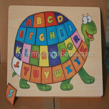 China Cartoon Toy Educational Game Toy Wooden Talking Jigsaw Puzzles for sale