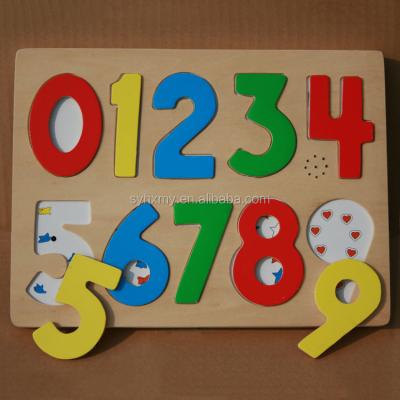 China Toy High Educational Grade Educational Puzzle Toys With Numbers Wooden Puzzle Toys for sale