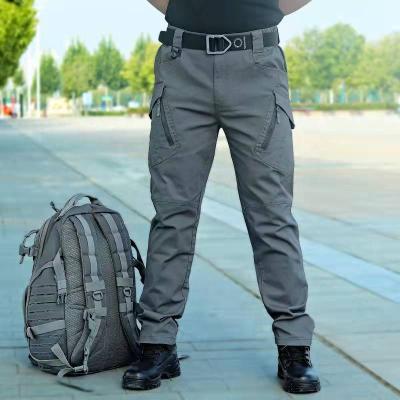 China Breathable tactical cargo pants mens pants army work outdoor techwear increasing casual tactical pants in mens trousers& breeches for sale