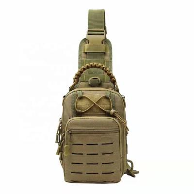 China Polyester Oxford Chest Bag Military Camping Hiking Outdoor Army Cross - Body Bag Single Shoulder Pack Molle Sling Tactical Bag for sale