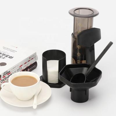 China Hotel Manual Press Espresso Coffee Maker Portable Coffee Machine with 350 Pieces of Paper Filter for sale