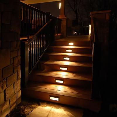 China Residential Decorative Aluminum Design 3w Waterproof Outdoor Recessed Stair Lamp Ip65 Square Stair Led Wall Step Lights Te koop