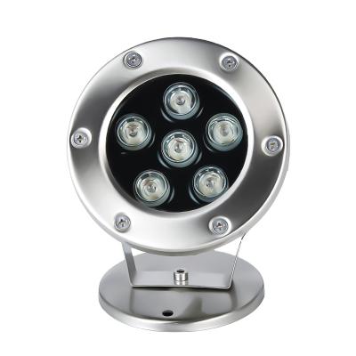 China Swimming Pool / Outdoor Waterproof Park Pool Stainless Steel IP68 6w 9w Led Underwater Lights en venta