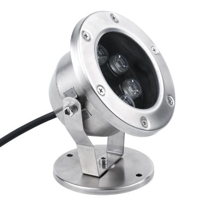 China Pool Landscape / Park Stainless Steel RGB Spotlights Underwater Outdoor Pond Lights IP68 Waterproof LED Pool Light en venta