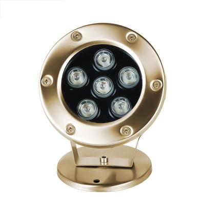 China Pool/Park High Quality 12v 24v 6W Waterproof Stainless Steel RGB IP68 Led Underwater Swimming Pool Lights à venda