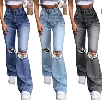 China Other jeans pants for high quality ripped flared loose pants women's jeans women's long for sale