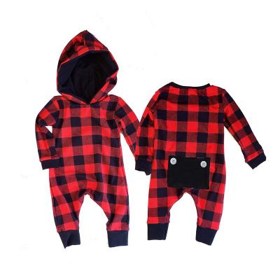 China Wholesale Breathable High Quality Monogram Buffalo Plaid Long Johns Union Suit Christmas Pajamas Sets for sale