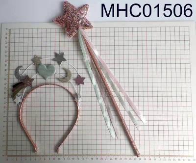 China Newest fashion star headbnad and high quality star wand set for sale