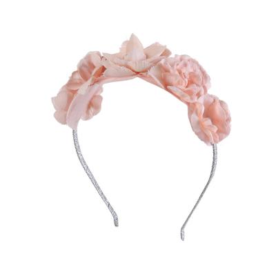 China Beautiful New Promotion Fashion Women's Handmade Jade Circle Filling Headband and Pink Headband for Girls Hair Accessories for sale