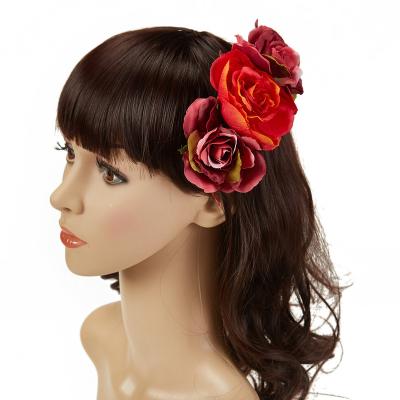 China Newly Fashion Retro Big Flower Clip Hair Accessories Clips for sale